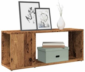 856732 vidaXL ТВ шкаф Old Wood 80x24x32cm Инженерна дървесина