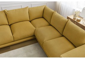 Жълт ъглов диван Ernest – Bobochic Paris