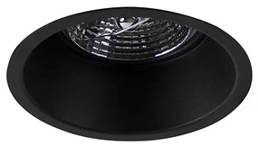 Комплект от 6 модерни вградени прожектора черни AR70 - Dept