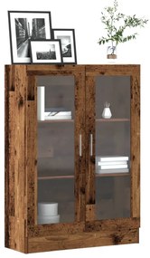 856156 vidaXL Шкаф за книги, старо дърво, 82,5x30,5x115 см, инженерно дърво
