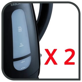 Черна пластмасова кана 1,5 л KO299830 - Tefal