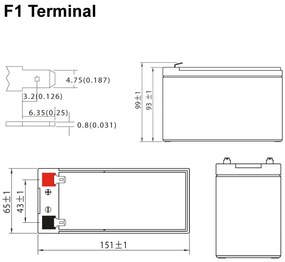 Оловни батерии Ultracell 12V 7.2Ah F1