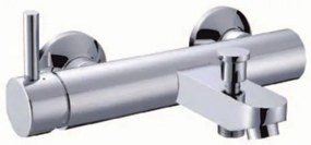Стенен смесител за вана и душ ICL 6005403 "ЕСКАДА", месинг, хром, 19.7x25.7см