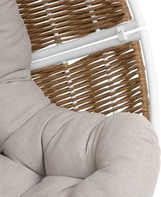 Висящо кресло Hesperide Orbiana, Таупе/Бяло