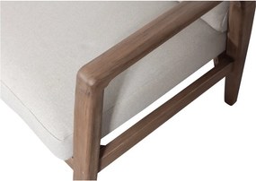 Кафяв тапициран градински диван (L форма) Biam – WOOOD