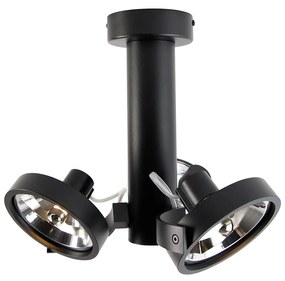 Модерен прожектор черен регулируем 3-светлина - Goes