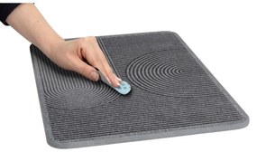 Сива тавичка за оттичане за съдовете от диатомична глина 40x30 cm Damon – Wenko