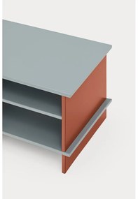 Нощно шкафче с рафтове тухлен/сиво Inari – Teulat