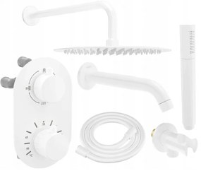 Mexen Kai DR70 комплект за вана и душ с вграден душ 30 см, бял - 77602DR70301-20