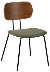 Зелено-кафяви трапезни столове в комплект от 4 броя Cleo - Ixia