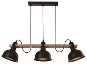 Черна висяща лампа с метален абажур 18x78 cm Reno - Candellux Lighting