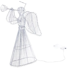 Бяла светлинна декорация на батерии Angel – Dakls