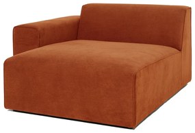 Модул за оранжев велурен диван (ляв ъгъл) Sting - Scandic