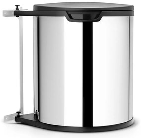 Вградено стоманено кошче за боклук лъскаво сребро 15 l – Brabantia