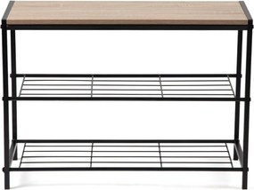 Черна стоманена стойка за обувки 63x44x30 cm Asten – Bonami Essentials