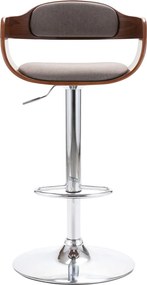 287408 vidaXL Бар табуретка, шперплат и текстил, таупе