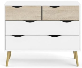 Бял скрин , 99 x 82 cm Oslo - Tvilum