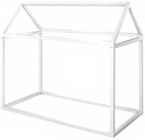 Бяло детско легло тип къща 70x140 cm Montessori – Roba