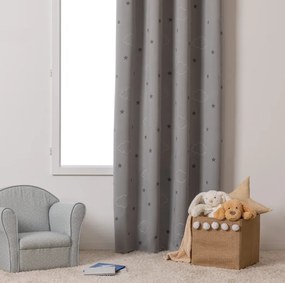 Детска светеща затъмняваща завеса atmosphera Cloud Glow, 140x250, Сив