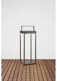 Черен екстериорен LED фенер със соларен панел с USB (височина 53 cm) Pure – Markslöjd