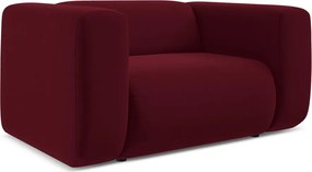 Бордо кадифено кресло Ekahi – Makamii