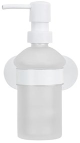 Бял самозалепващ стъклен диспенсер за сапун 200 ml Orea – Wenko