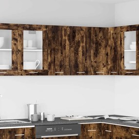 815111 vidaXL Окачен шкаф, Lyon опушен дъб, 60x31x60 см, инженерно дърво
