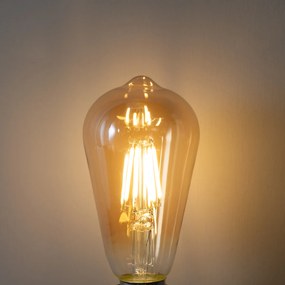 Комплект от 5 E27 димируеми LED крушки ST64 златисти 5W 450 lm 2700K