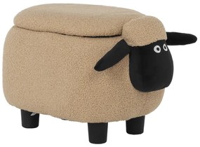Детска табуретка с ракла - тъмно бежова овца
