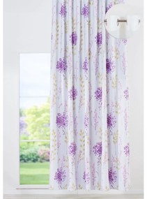Бяло-лилава завеса 140x260 cm Tahiti – Mendola Fabrics