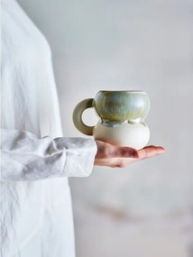 Сини/кремави глинени чаши в комплект от 4 бр. 400 ml Luna – Bloomingville