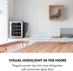 Klarstein Reserva 12 Uno, винотека, 31 литра, 11 - 18 °C, една зона