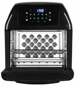 Мултифункционална фурна с горещ въздух ZEPHYR ZP 1980 AO PRO С ПОДАРЪК СПРЕЙ ЗА ОЛИО, 1500W, 12 литра, 8 приставки, 10 функции, Черен