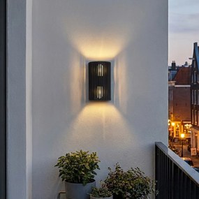 Japandi стенна лампа черна IP44 - Jayla