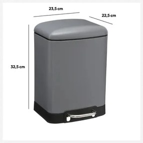 Кош 5five Ariane, Метал, 6 L - Сив