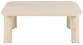 Бежова масичка за кафе от декор от мрамор 75x100 cm Solano – Actona