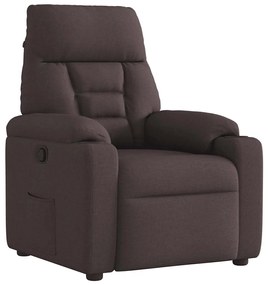 4015547 vidaXL Наклоняем стол, тъмнокафяв, текстил