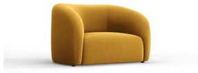 Кадифено кресло в цвят горчица Santi – Interieurs 86