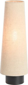 Бежова метална настолна лампа с текстилен абажур (височина 42 cm) Howie – Light &amp; Living