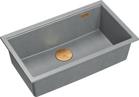 гранитна мивка Logan 110 Grey Metallic