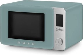 Комбинирана микровълнова фурна с горещ въздух SMEG Collezione MOC02EGMEU, 900W, 27 л, 25 програми, Плавно затваряне, Индивидуални настройки, Зелен