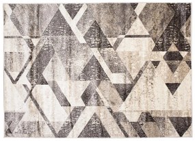 Универсален модерен килим с геометрична шарка в кафяви нюанси Ширина: 120 см | Дължина: 170 см