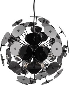 Матово черно висящо осветително тяло Discalgo - Trio