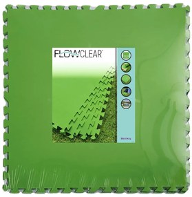 92885 Bestway Flowclear Протектори за под, 9 бр, зелени, 5,47 м²