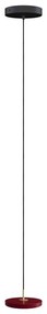 Червено LED висящо осветително тяло с метален абажур ø 15 cm Asteria Micro – UMAGE