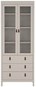 Сиво-бежова витрина 78x199x33 cm Madrid – Tvilum