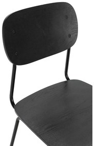 Черни трапезни столове в комплект от 2 бр. Aira – Marckeric