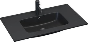Вградена мивка LILLESNAD 81x46cm керамика/черна