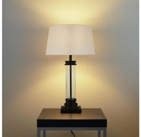 Searchlight EU5141BK - Настолна лампа PEDESTAL 1xE27/60W/230V черна