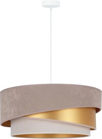 Duolla - Полилей KOBO 1xE27/15W/230V, Ø 45 см, беж/златист/крем